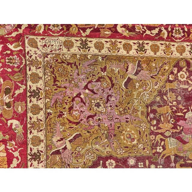 2000 - 2009 Antique 18th Century Tabriz Rug For Sale - Image 5 of 10