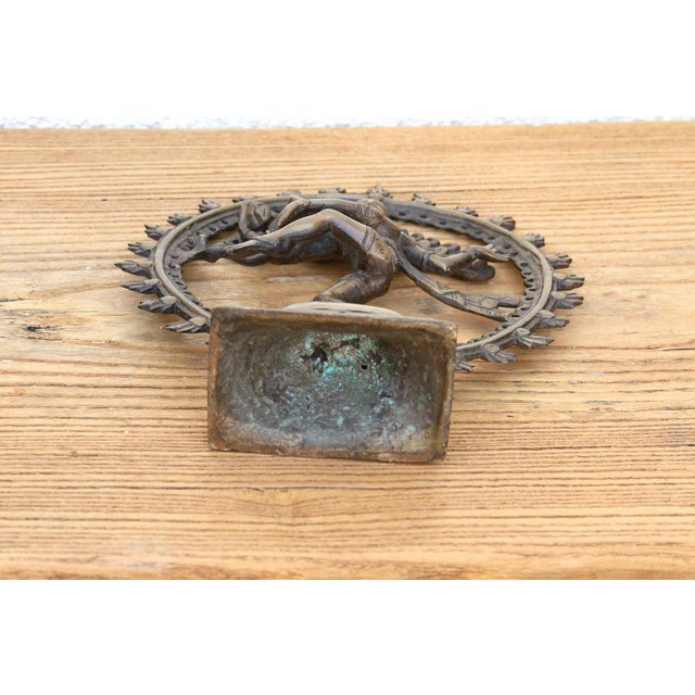 Cosmic Circle of Fire Patinated Nataraja For Sale - Image 10 of 11