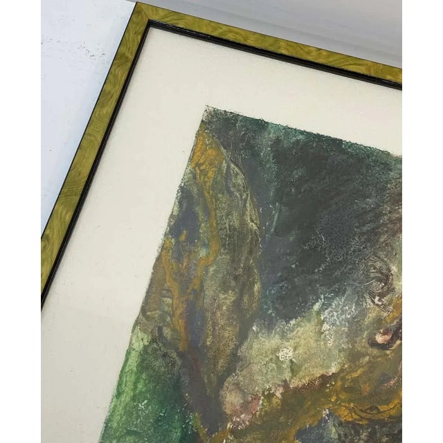 Black Abstract Oil Painting by Stevan Kissel 20th C. For Sale - Image 8 of 11