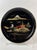 Plastic Vintage Japanese Mount Fuji Black Lacquerware Sake Set With Six Stemmed Cups, Tray and Original Box - 8 pcs For Sale - Image 7 of 15