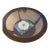 Casana Matching Round Coffee Table + End Table Set - Dark Wood For Sale