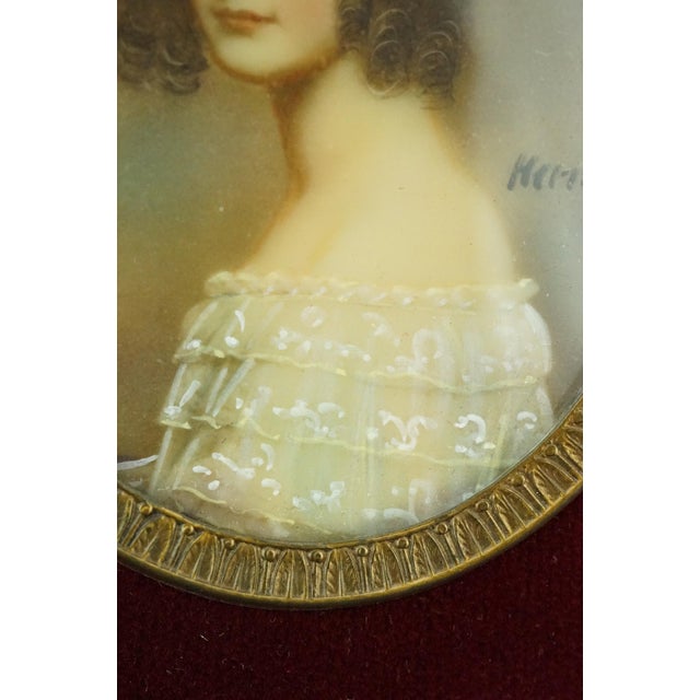 Herme and Says, Miniatures, 1900s, Cellulose, Framed, Set of 2 For Sale - Image 13 of 18