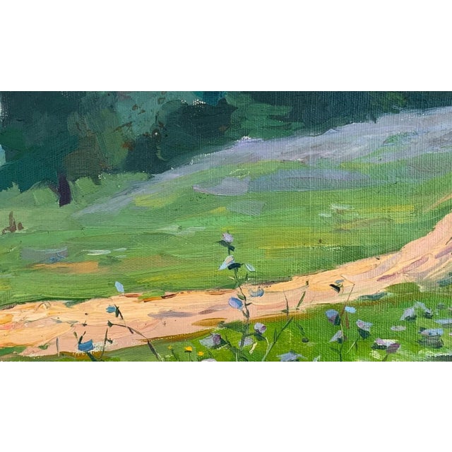 Forest Landscape Oil Painting, Ukrainian Soviet Art, 1964 For Sale - Image 4 of 6