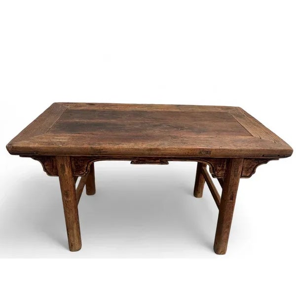 Chinese Natural Elm Console or Wine Table, 29.5" Inch Tall For Sale - Image 3 of 9
