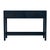 Spritely Home Accent Furniture Lark 44 in. W Rectangular Wood 2 Drawer Console Table with Lower Open Shelf, Navy Blue For Sale - Image 4 of 8