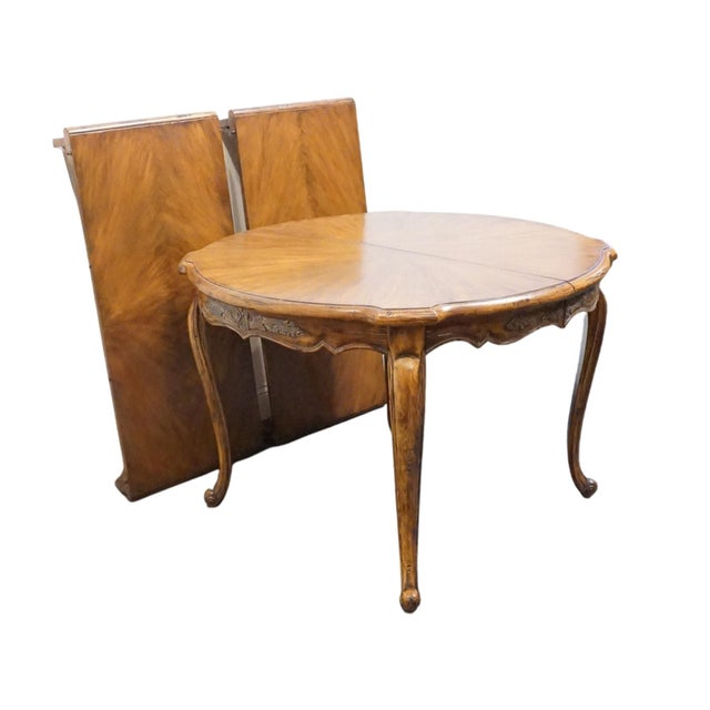 Brown Century Furniture Solid Walnut Country French Provincial 84" Dining Table 113372 For Sale - Image 8 of 11