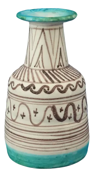 Early 1900s Century ceramic vase by Guido Gambone from CAS Vietri manufacturing, Vietri, Italy