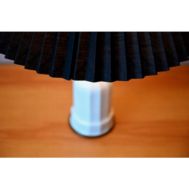 Scandinavian Heiberg Sohølm Lamp in Porcelain and Brass, 1960s For Sale - Image 6 of 13