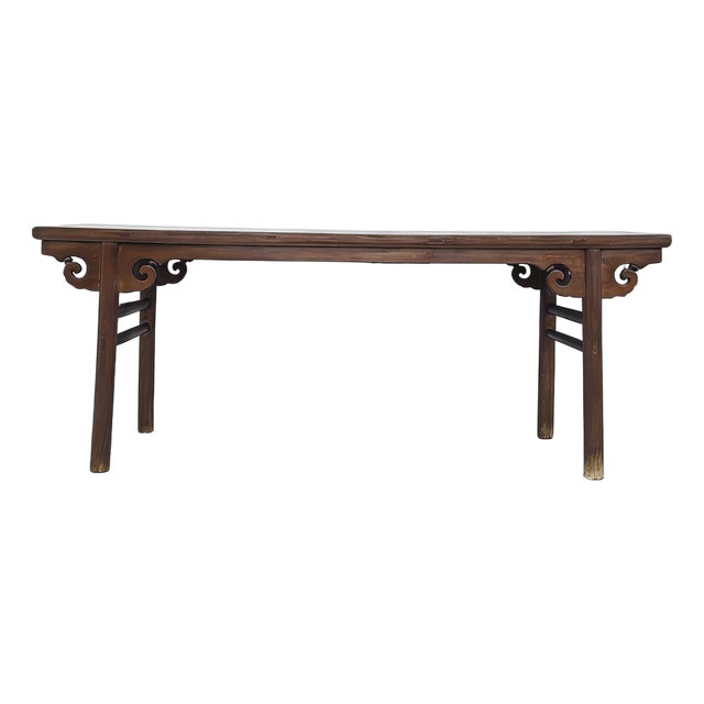 84" Long Antique Painting Table For Sale
