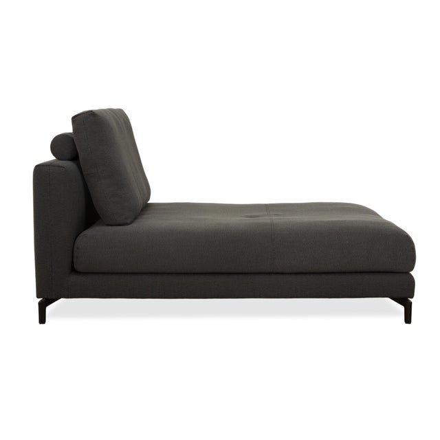Nuvola Fabric Lounger in Grey Anthracite from Rolf Benz For Sale - Image 10 of 13
