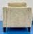 Wood Light Beige Modern Chenille Chair and Ottoman Set For Sale - Image 7 of 8