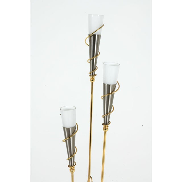 Vintage 1970s Belgium 3-Light Floor Lamp (Rewired) For Sale - Image 10 of 11