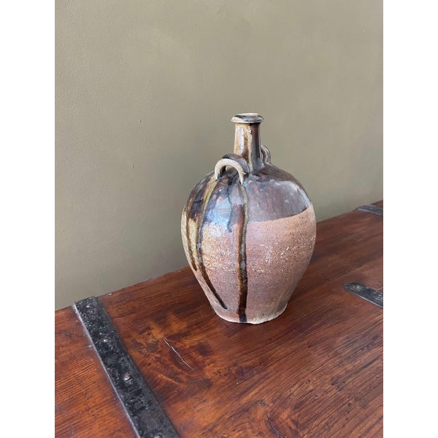 Puglian Glazed Jug Vases, Set of 2 For Sale - Image 3 of 6