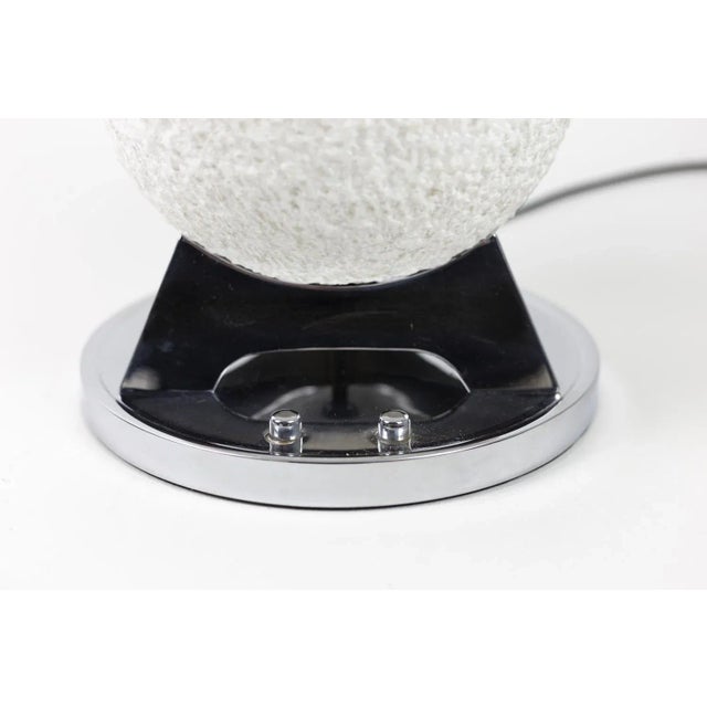 Stone Reeds Table Lamp in Chromed Metal and Alabaster, 1980s For Sale - Image 7 of 8