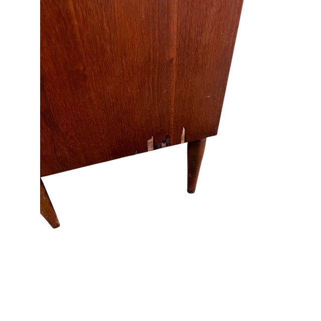 Mid Century Modern Diamond Geometric Design Highboy Dresser Chest For Sale - Image 11 of 14
