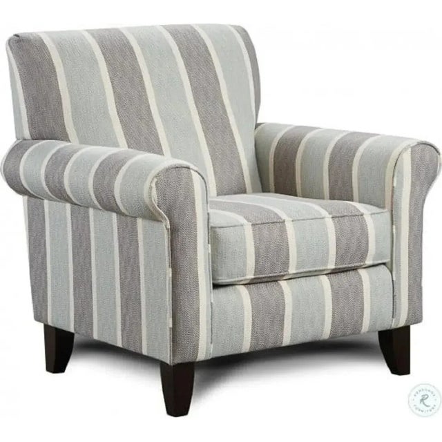Textile Southern Home "the Grande Mist Lifes a Beach Chair" Gray and Seafoam Fabric For Sale - Image 7 of 7