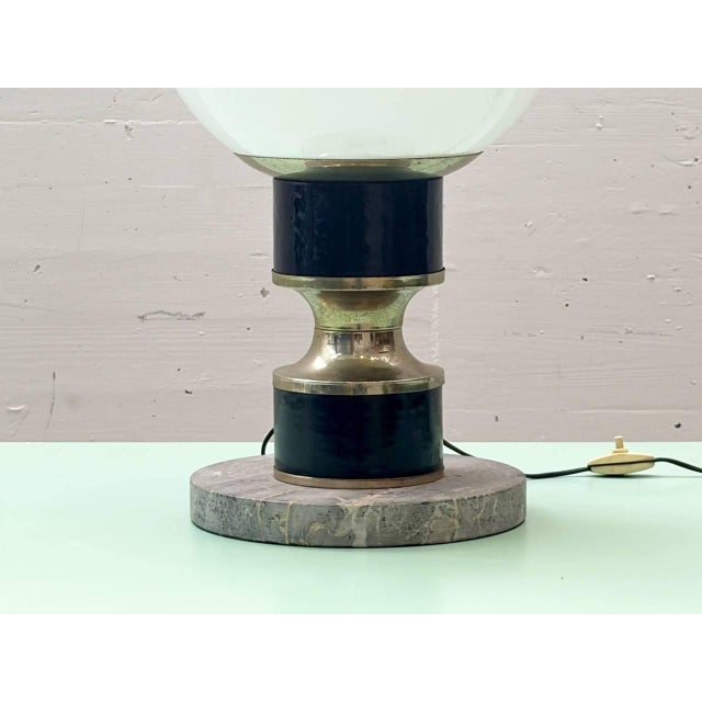 Brutalist Vintage Italian Table Lamp, 1960s For Sale - Image 3 of 15