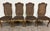This is a gorgeous set of 4 vintage French Provincial Louis XV style dining chairs featuring tall shaped cane backs,...
