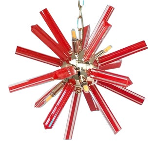 21st Century Red Sputnik Chandelier by Fabio Ltd For Sale