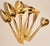 Mid-Century Hollywood Regency Gold Floral Flatware- Set of 72 For Sale - Image 4 of 18