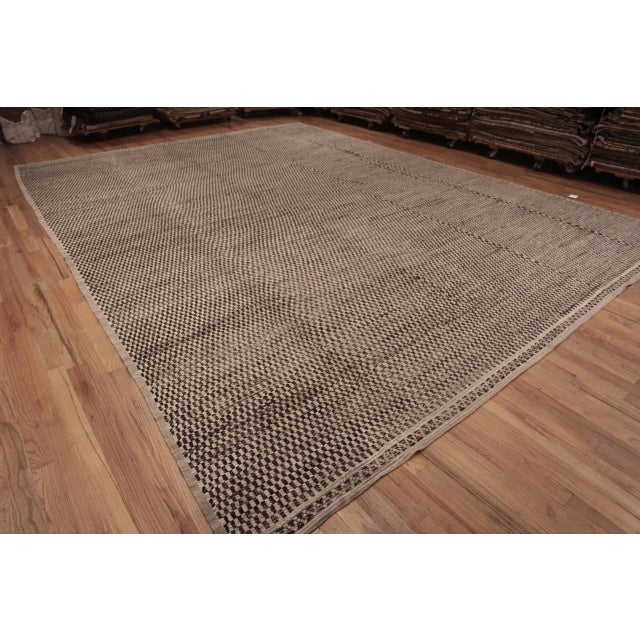 Textile Nazmiyal Collection Large Geometric Checkerboard Modern Rug For Sale - Image 7 of 7
