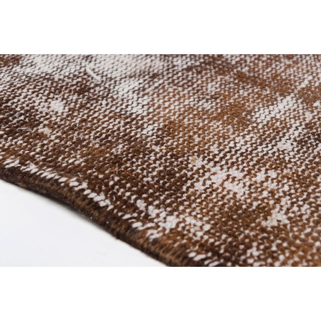 Brown Vintage Hallway Runner For Sale - Image 4 of 10