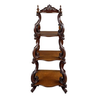 Carved Oak Shelf, 19th Century For Sale