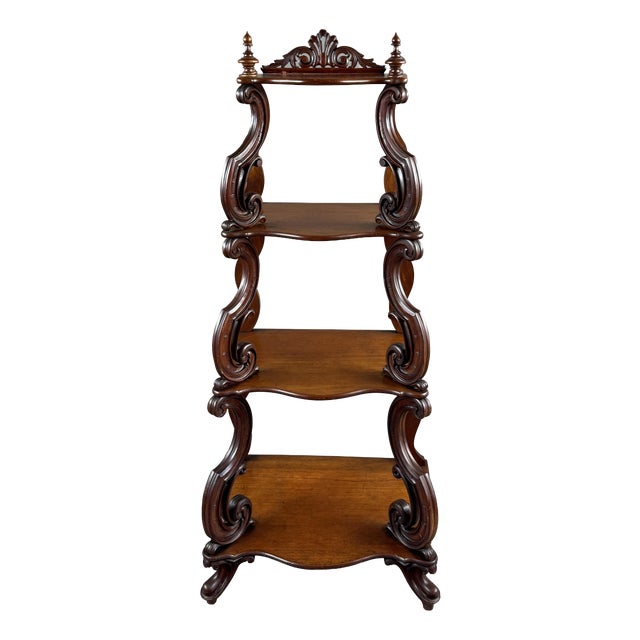 Carved Oak Shelf, 19th Century For Sale