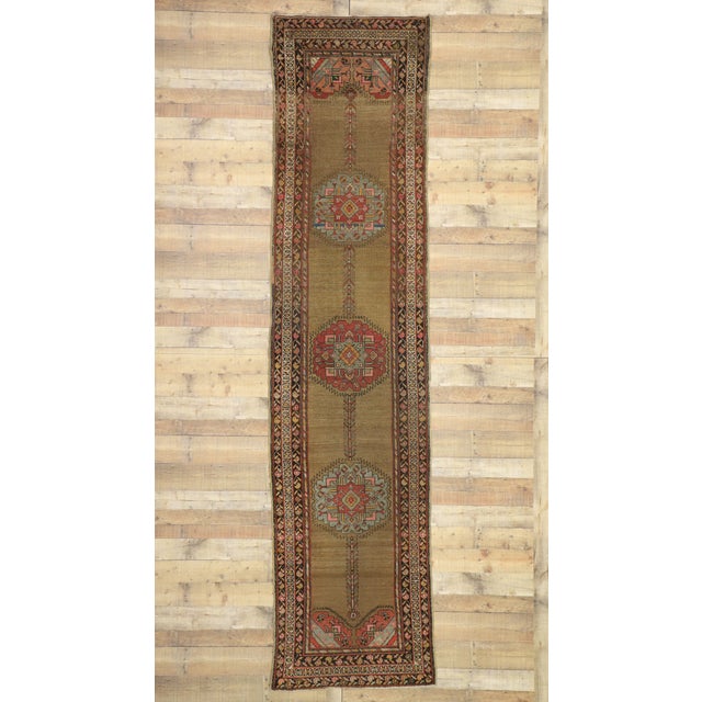 Late 19th Century Persian Malayer Rug, 03'02 X 12'11 For Sale - Image 11 of 11