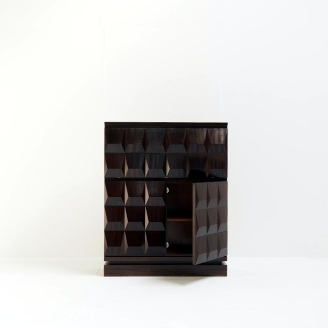 Mid-Century Modern Mid-Century Modern Brutaliat Oak Cabinet from De Coene Frères, 1970s For Sale - Image 3 of 15