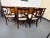 1940's Reupholstered Mahogany Kilsmos Lyre Back Dining Chairs (6) For Sale - Image 4 of 11