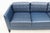 MCM Style Mark Goetz for Bernhardt Design Moreau Sofa in Navy Blue Leather For Sale - Image 12 of 18