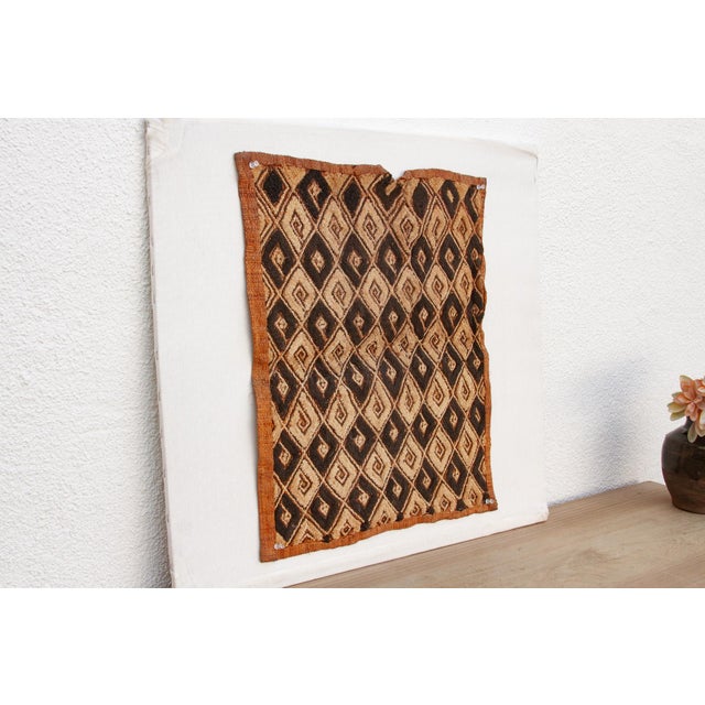 Desert Oasis African Kuba Cloth Panel For Sale - Image 4 of 7