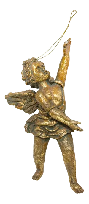 1960s Gold Gilt Angel