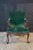 Victorian Revival Carved Mahogany Velvet Upholstered Library Reading Armchair For Sale - Image 4 of 18