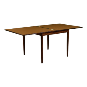 Danish Rosewood and Leather Top Game Table