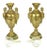 1850 Antique Neoclassic Gilt Bronze Vases Urns on Onyx Bases - A Pair For Sale