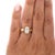 2010s 1.70 Carat J/I1 Oval Diamond and Floating Diamond Shank Engagement Ring, Size 7.25 For Sale - Image 5 of 8