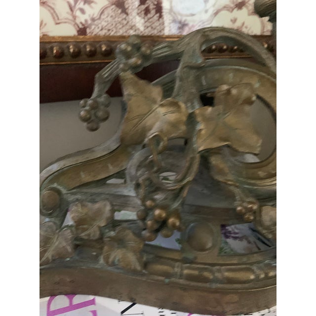 19th Century French Andirons - a Pair For Sale - Image 9 of 10