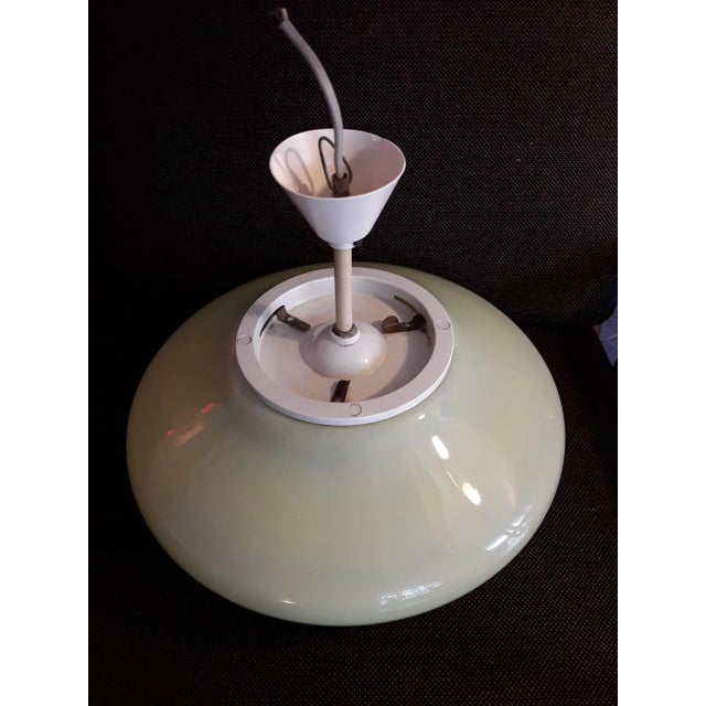Mid-Century Modern Vintage German Yellow Glass Ceiling Lamp, 1950s For Sale - Image 3 of 5
