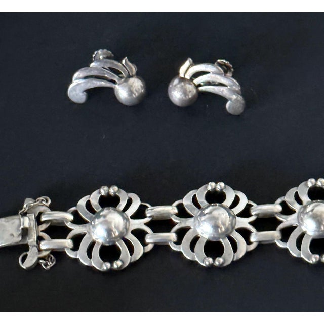 Rare Sterling Silver Jewelry Suite by The Kalo Shop For Sale In Atlanta - Image 6 of 18