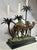 Metal Vintage Orientalist Cold-Painted Bronze Figural Sculpture Candleholder. For Sale - Image 7 of 12