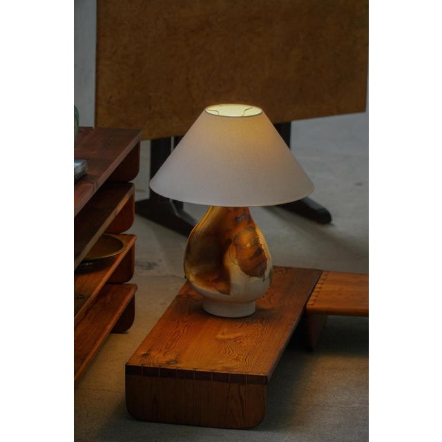 Danish Sculptural Model 989 Table Lamp in Stoneware from Axella Stentøj, 1960s-1970s For Sale - Image 16 of 18