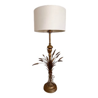 Vintage Hollywood Regency Wheat Table Lamp For Sale