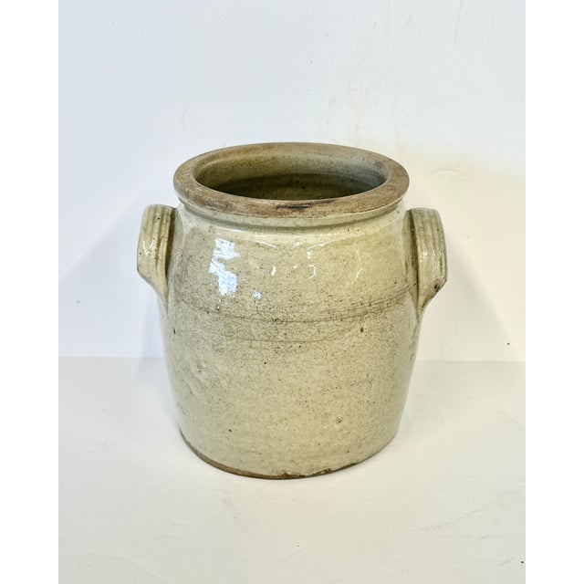 Gray French Stoneware Confit Pot For Sale - Image 8 of 11