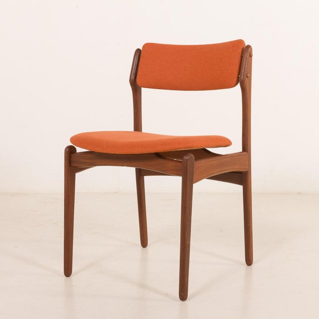 Vintage Danish Teak and Wool Chairs by Erik Buch, 1960s, Set of 4 For Sale - Image 14 of 18