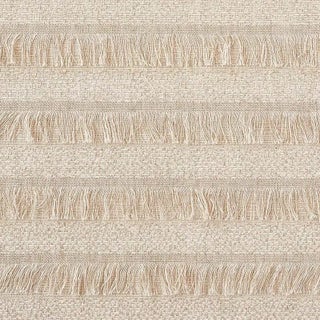 Sample - Schumacher Acadia Fabric in Greige For Sale