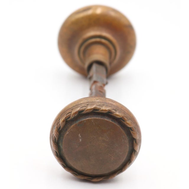 1910s Pair of 1910s Brass Lockwood Tours Entry Door Knobs For Sale - Image 5 of 7
