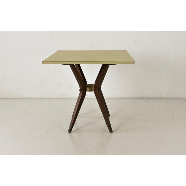 Dining Table Formica Designer: unknown Year: around 1955 Manufacturer: unknown Country: Germany Measurements: H 76 cm W 80...