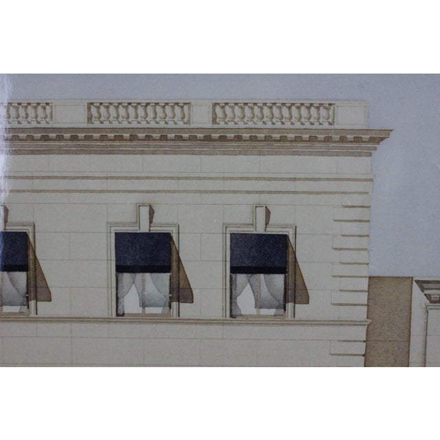 1990s Polo Ralph Lauren Chicago Architectural C1997 Rendering Sheet on Board by Naomi Leff Assoc For Sale - Image 5 of 8